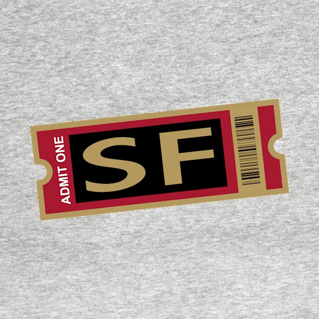 SF Football Ticket by CasualGraphic